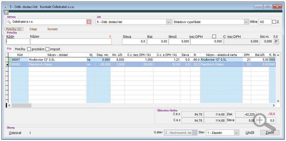 Doklady - dodací list doklady_dodaci_list