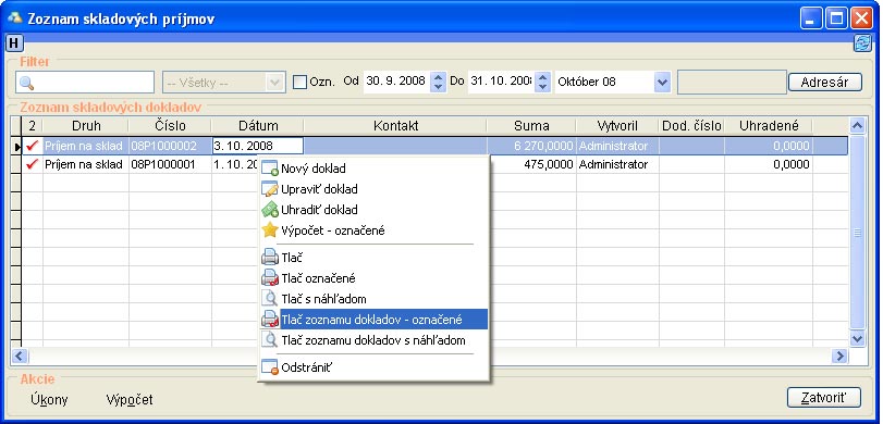 Zoznam skladových príjmov zoznam-skladovych-prijmov-pravy-klik