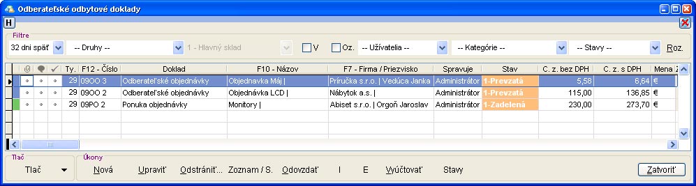 Odberatelske odbytove doklady odberatelske_odbytove_doklady