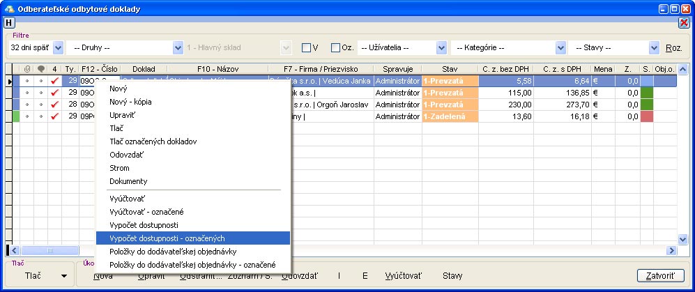 Výpočet dostupnosti vypocet_dostupnosti