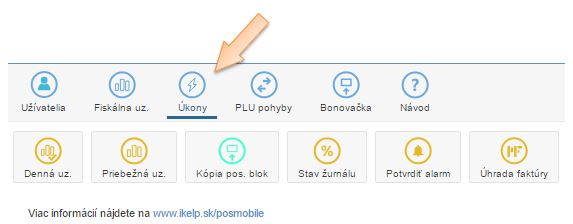 Zoznam &uacute;konov, ktor&eacute; m&ocirc;žu byť vykonan&eacute; na zariaden&iacute;