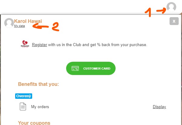 User profile User profile