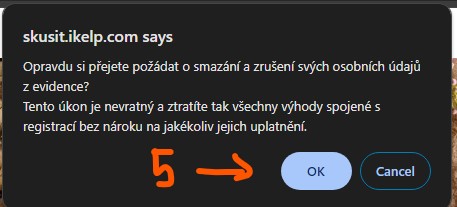 GDPR delete message GDPR delete message