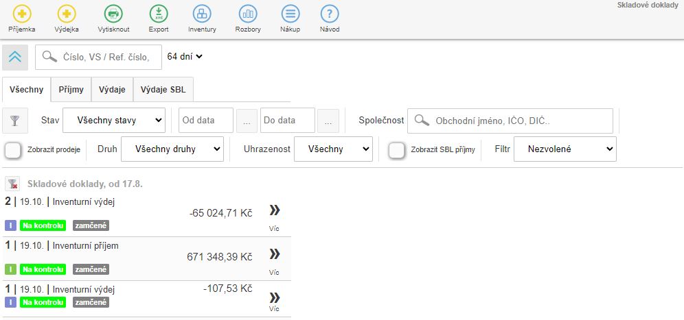 Rozšířený filtr a seznam dokladů v aplikaci iKelp POS Mobile Rozšířený filtr a seznam dokladů v aplikaci iKelp POS Mobile