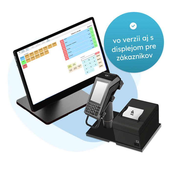 Combo Tablet 15“ eKasa + terminál + printer