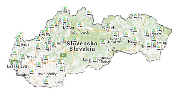 Sieť partnerov iKelp na Slovensku
