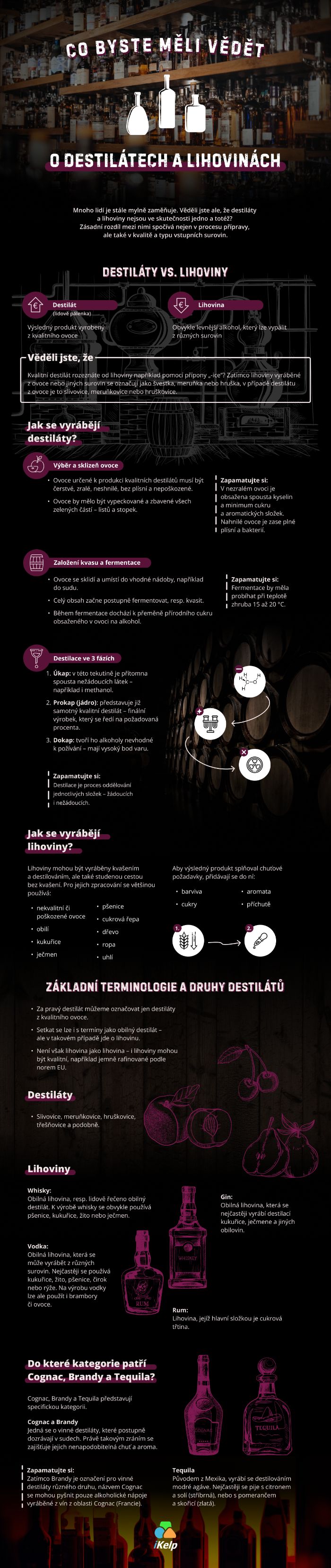INFOGRAFIKA Co byste měli vědět o destil&aacute;tech a lihovin&aacute;ch